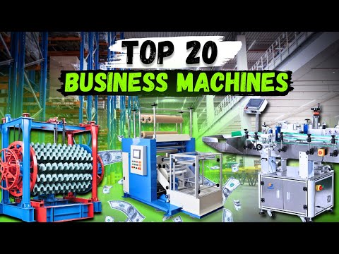 20 Small Business Machines to Make Money in 2025! Manufacturing Ideas