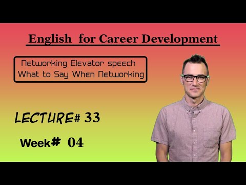 English for Career Development l Lecture 33