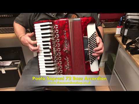 Paolo Soprani 72 Bass Accordion