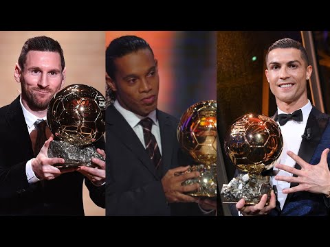 BALLON D'OR FIFA: TOUS LES GAGNANTS DU BALLON D'OR | TOUS LES BALLONS D'OR DE L'HISTOIRE DU FOOT