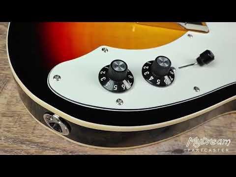 MyDream Stratocaster Custom Built - Sunburst Thinline Charlie Christian Freeway image 14