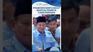 Lihat Banyak Pendukungnya yang Pingsan, Prabowo Minta Maaf & Minta Panitia Segera Bertindak