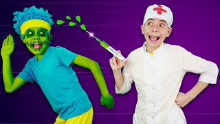 Zombie Epidemic Game + Zombie Song | Nursery Rhymes &amp; Kids Songs
