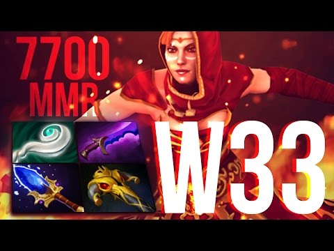 w33 Lina 7700+ Ranked Gameplay