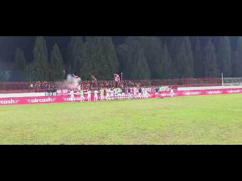 Ultrasi pozdravljaju Plemiće nakon pobjede nad Slobodom