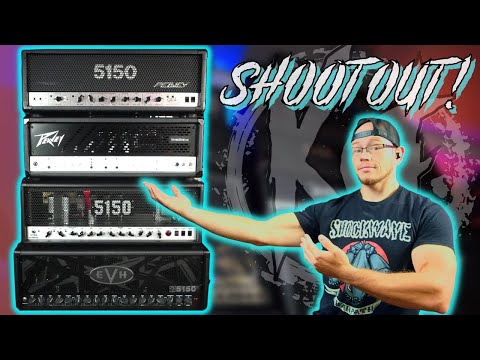 5150 SHOOTOUT! | Comparing the EVH 5150III 6L6 100w Stealth, Iconic, Peavey 5150 & Invective LIVE
