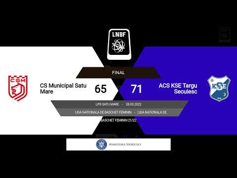 LNBF 2021-2022: CSM Satu Mare - KSE Tg Secuiesc (PLAY-OFF 1, GAME 1)