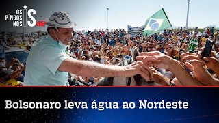 Bolsonaro vai ao Nordeste inaugurar obra que o PT prometeu