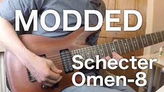Video thumbnail for Schecter Omen-8 Modification | DiMarzio Ionizer 8 Tosin Abasi | Coil Split | Lee Allan by Lee Allan