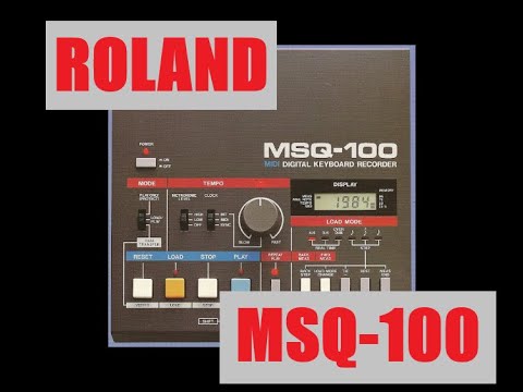 Roland MSQ-100 MIDI Digital Keyboard Recorder with DIN SYNC Mid-1980's - Gray Metal imagen 3