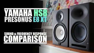 Video thumbnail for Yamaha HS8  vs  PreSonus Eris E8 XT  ||  Sound & Frequency Response Comparison by DSAUDIO.review