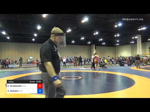 130 Kg 7th Place Caspian Grabowski Arkansas RTC Vs Cameron Dubose Unattached