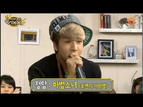 [121214 sonbadaktv K-POP TV VIXX EP04] RAVI唱Orange Caramel - Magic Girl