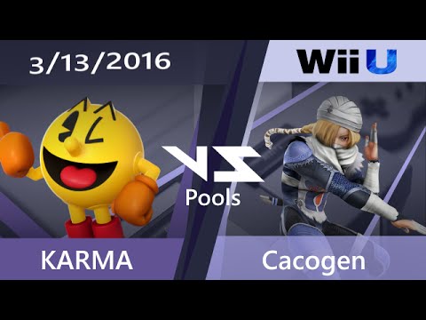 Super SmashNest 5 Pools W-R2 - KARMA (Pac-Man) Vs. Cacogen (Sheik)