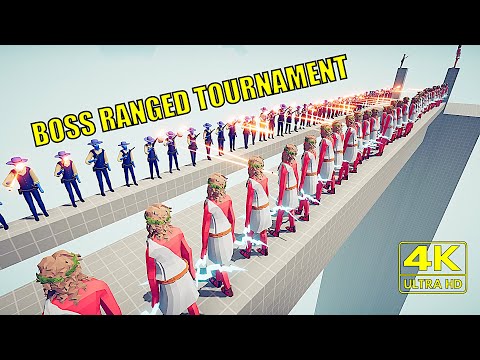 BOSS RANGED TOURNAMENT (50v50) - Bridge 4K | Totally Accurate Battle Simulator TABS
