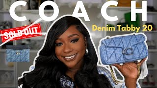 Unboxing the SOLD OUT  Coach Quilted Denim Tabby 20 | + How to Purchase this SOLD OUT Bag!