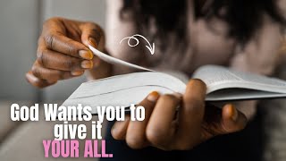 Here's what God thinks about you when you don't do your job well