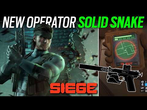 New Operator Solid Snake Gameplay & Breakdown - 6News - Rainbow Six Siege - Operation SIlent Hunt