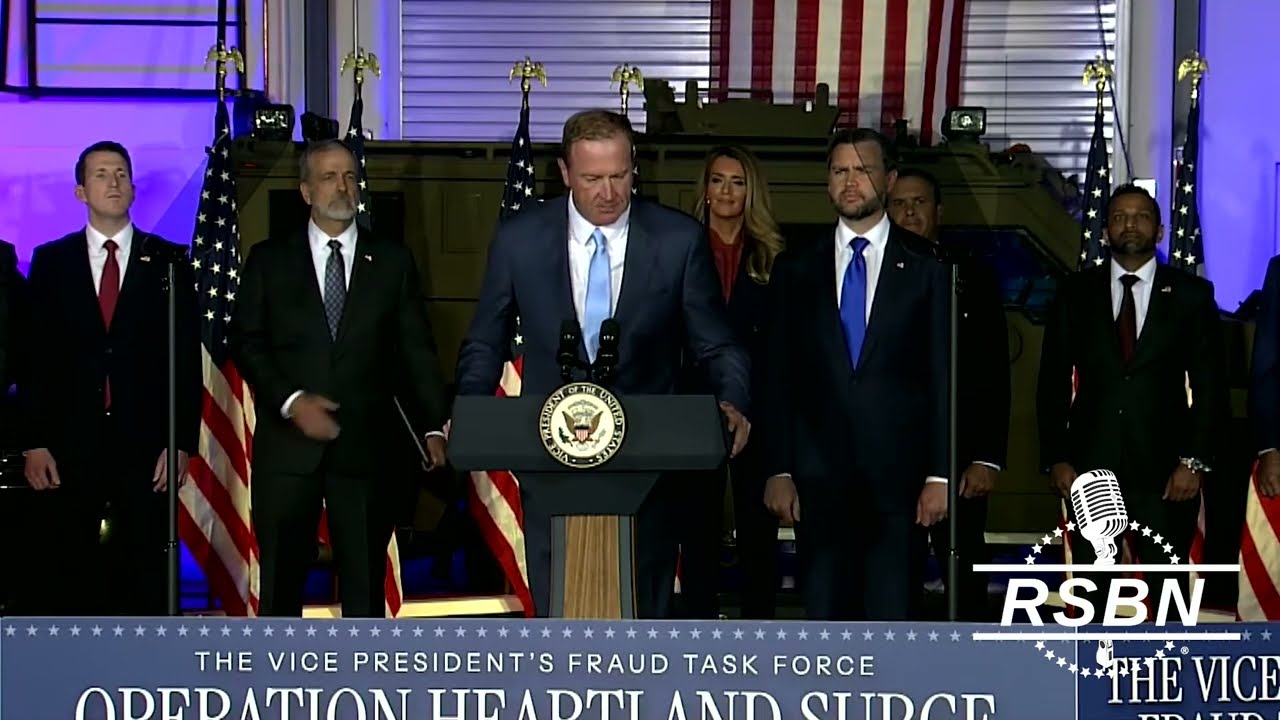 FULL EVENT: VP Vance & Fraud Task Force Reveal Major Update on Operation Heartland Surge - 09/14/26