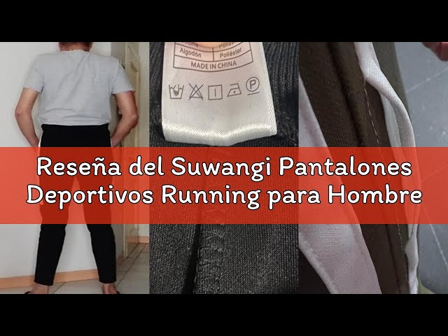 Vídeo relacionado con Suwangi Pantalones Deportivos Cargo Hombre Pantalones para Correr Pantalón para Ejercicio Casual Cintura Elástica con Cordón Multibolsillo para Fitness