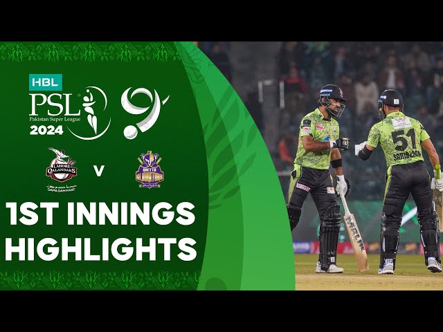 1st Innings Highlights | Lahore Qalandars vs Quetta Gladiators | Match 4 | HBL PSL 9 | M1Z2U
