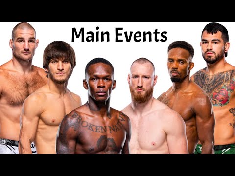 My Predictions For Every Upcoming Fight Night MAIN Event! Adesanya vs Pyfer? Evloev vs Murphy?