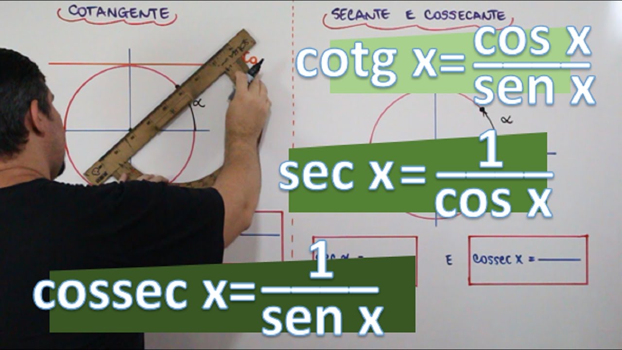 COTANGENTE, SECANTE E COSSECANTE (C/ EXEMPLOS) (AULA 11/24)