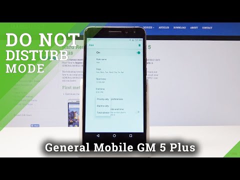 How to enable Do Not Disturb Mode in General Mobile GM 5 Plus - Silent Mode