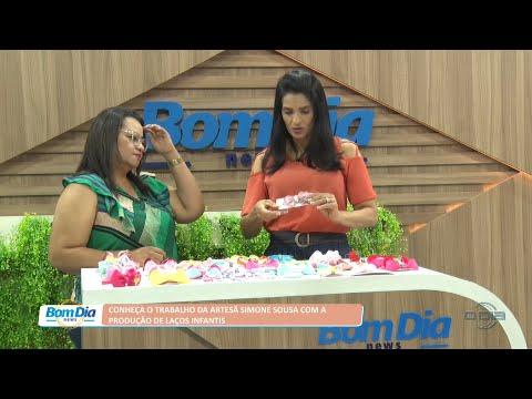 Conheça o trabalho da artesã Simone Sousa com a produção de laços infantis 31 08 2022