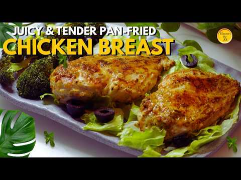Pan Fried Chicken Breast Recipe | The best way to season chicken for pan frying!