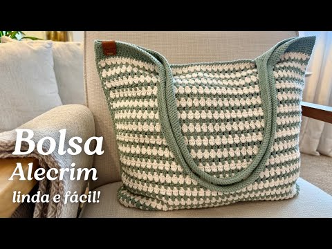Bolsa de Crochê |  Bolsa Alecrim - Elegante e fácil de fazer! Passo a passo completo com dicas!!!