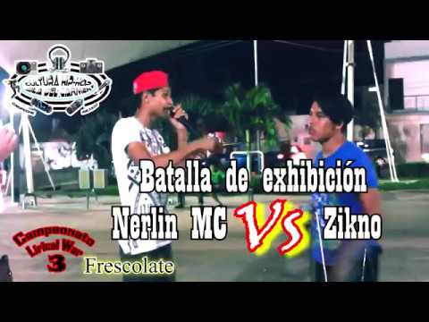 Nerlin MC vs Zikno - La revancha(Batalla de exhibición) "Campeonato Lirical War 3" Cd del carmen Cam
