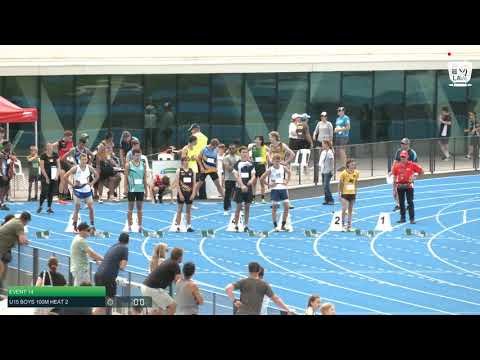 U15 Boys 100m Heat 2: 2021 State Combined Events Championships // LAVicTV