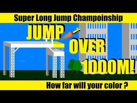 Super Long Jump Championship [3D] - in Algodoo -