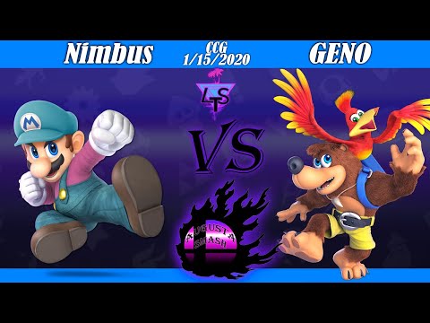 CCG Smash Ultimate 1/15/2020 - Nimbus (Mario) vs GENO (Banjo & Kazooie)