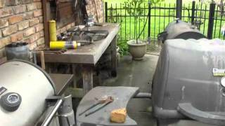 Smoking eye of round roasts