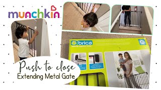 Unboxing and Installation | Munchkin Brica Push to Close Extending Metal Baby Gate
