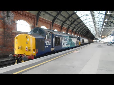 66424 & 37716 Passes Darlington - 0Z37 York Parcels Sidings to Carlisle Kingmoor TMD 27/07/20