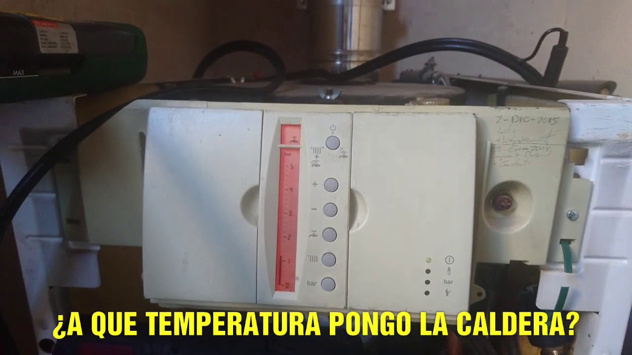 ¿ A QUE TEMPERATURA PONGO LA CALDERA DE GASOIL