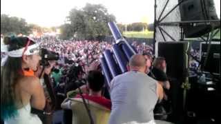 Ray Cappo (youth of today) fires Taco Cannon at FunFunFunFest7