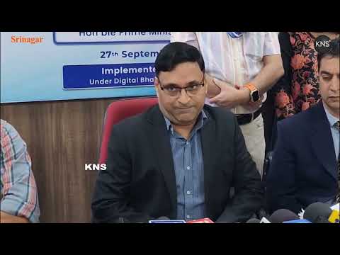 General Manager BSNL Srinagar Arvind Pandey Holds Press Conference in Srinagar.