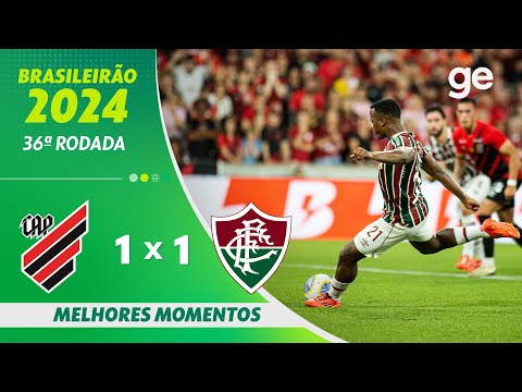 Gols e lances de Athletico Paranaense x Fluminense