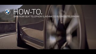 BMW How to Use the Rear Seat Telephony