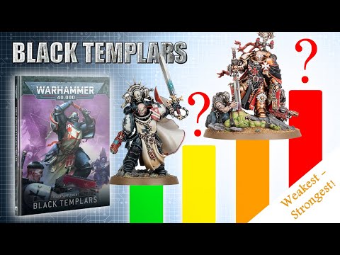 Black Templars Units RATED Tier List 10th Edition Codex - Strongest + Weakest Datasheets
