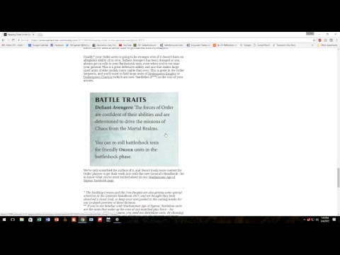 296: New ORDER rules info for Age of Sigmar General's Handbook 2 for Warhammer AOS