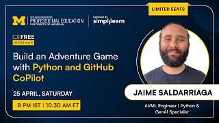 Build A Python Adventure Game with GitHub Copilot | GitHub Tutorial | Python Project | Simplilearn