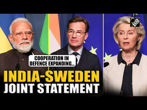 PM Modi, Swedish PM Kristersson and European Commission President Ursula hold joint Presser | India