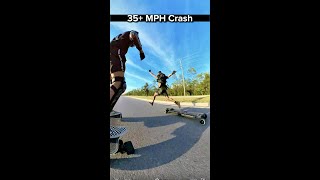 ⚠️ INJURY, Fell going 35+ Mph #electricskateboard #crash #fall #skateboarding