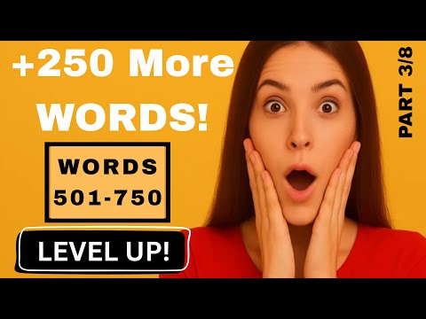 Review 3/8 | 250 Common French Words with Examples | Words 501–750 | Master 2000 Words in 40 Days