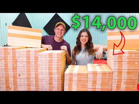 Construímos 100 tábuas de corte em 6 dias!